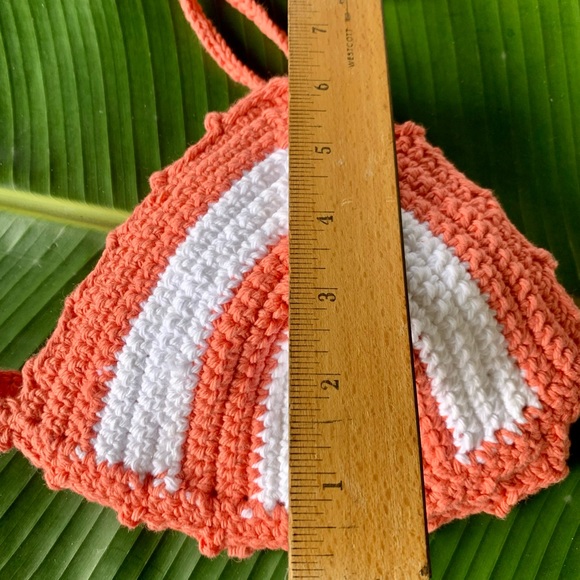 Boho-Chic Organic Cotton Crochet Bikini Top - Picture 6 of 6